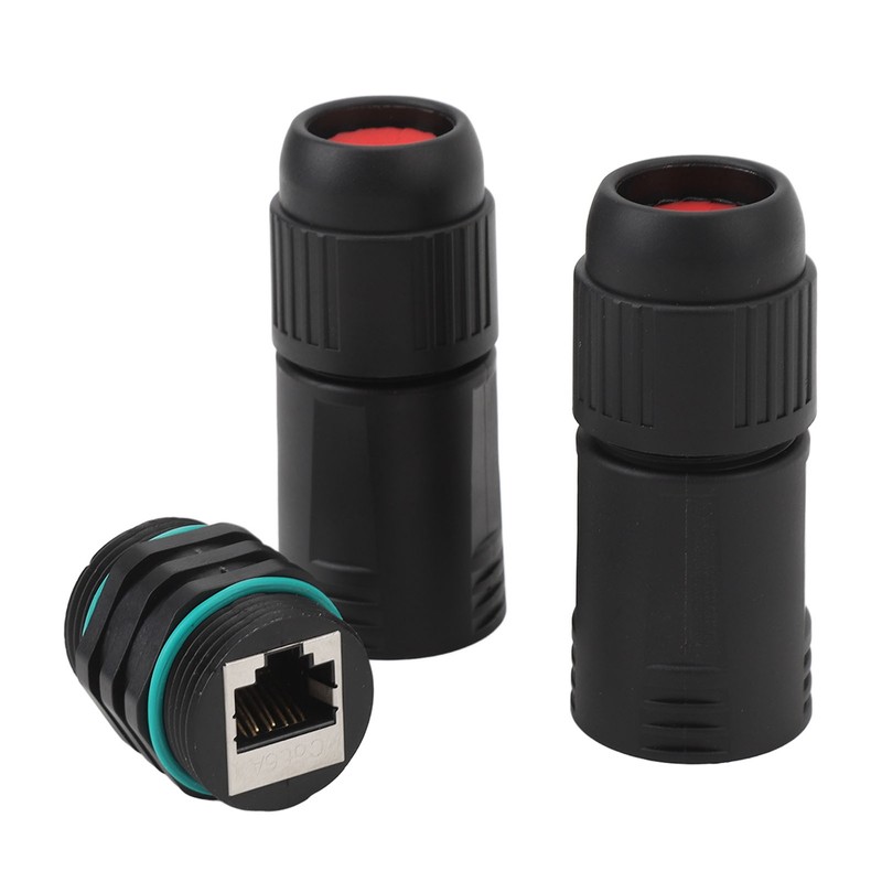 IP68 Waterproof RJ45 Coupler 1000Mbps Female to Female Ethernet Adapter