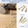 200-Pack Small Tiny Nails, 2mm x 25mm Brass Precision MIni