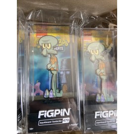 Figpin Spongebob Squidward Tentacles #470 Pin 1st Edition Hard Case