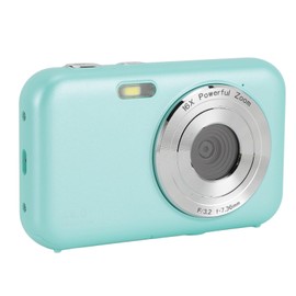 Digital Camera, FHD 1080P 44MP 16X Zoom Anti Shake Compact Camera for Travel, Digital Point and Shoot Camera with Fill in Light for Teens Boys Girls (Green)