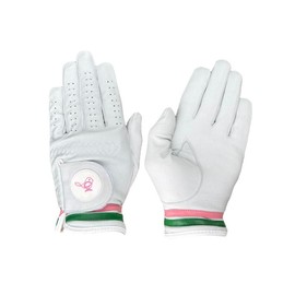 Premium Golf Gloves-100% AAA Cabretta Leather Golf Gloves For Men And Women- Left And Right Handed Golfers- The Perfect Golf Accessory Gift:_Azaleas_Worn On Left Hand_Medium