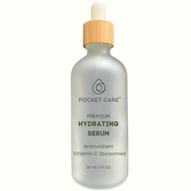 Pocket Care Suero Facial con Vitamina C LIPOSOMADA + Ácido Hialurónico | Máxima Absorción y Estabilidad | Ilumina, Uniforma el Tonoy Combate Manchas | Antioxidante Potente | Con Colágeno y Aloe Vera | 30 ml (Vitamina C)