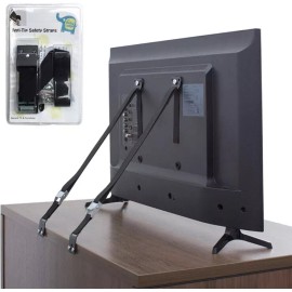 The Baby Lodge Anti-Tip Safety Straps for TV & Furniture Wall Anchors New SEALED
