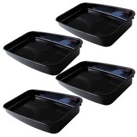 Shoe Tray Car Black Shoe Rest Tray (4 Pack) Car Supplies