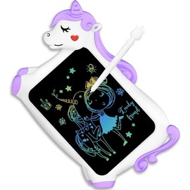 Unicorn Toy Gifts for Girls Boys - CHEERFUN LCD Writing Tablet for Kids | Toddler Travel Road Trip Essential Toy Gift for 3+4 5 6 7 8 Year Old | Doodle Draw Board | Easter Gifts Learning Birthday writingtablet remarkable 2 - Color: Purple Unicorn