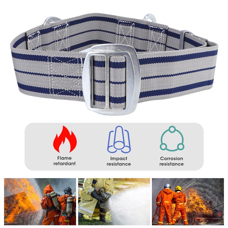 Fire Safety Harness Fireproof Firefighters Climbing Belt Nylon Anti‑Falling Strap