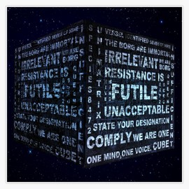 Borg Cube Sticker Bumper Sticker Vinyl Decal 5"