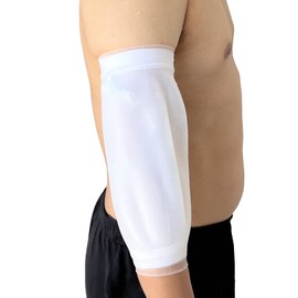 PICC Line Shower Cover Waterproof Elbow Dressing & PICC Line Protector for Showering, Medical Silicone Arm Sleeve to Keep IV Lines & PICC Lines Dry, Attached with 2 Cotton Arm Liners (S (8.5"-10.2"))