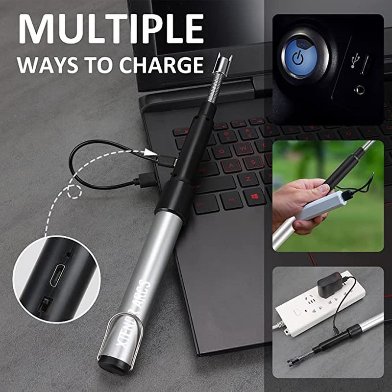 XTENDR ARCS V2 Extendable 2.5 Feet. Arc Extra Long Lighter,