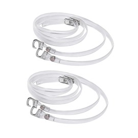 Bamboopack 2 Pairs Clear Invisible Detachable Shoe Straps Anti-Slip Attachable Ankle Straps Shoe Belt Bands for Holding High Heels Shoes Pumps