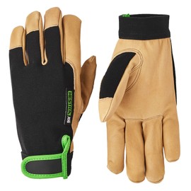 Hestra Job Kobolt Golden Flex Glove for Yard Week, General Projects and Precision Tasks - Black/Tan - 7