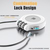 AirTag Holder with 3-Digit Combination Lock, Zinc Alloy Anti-Theft Protective