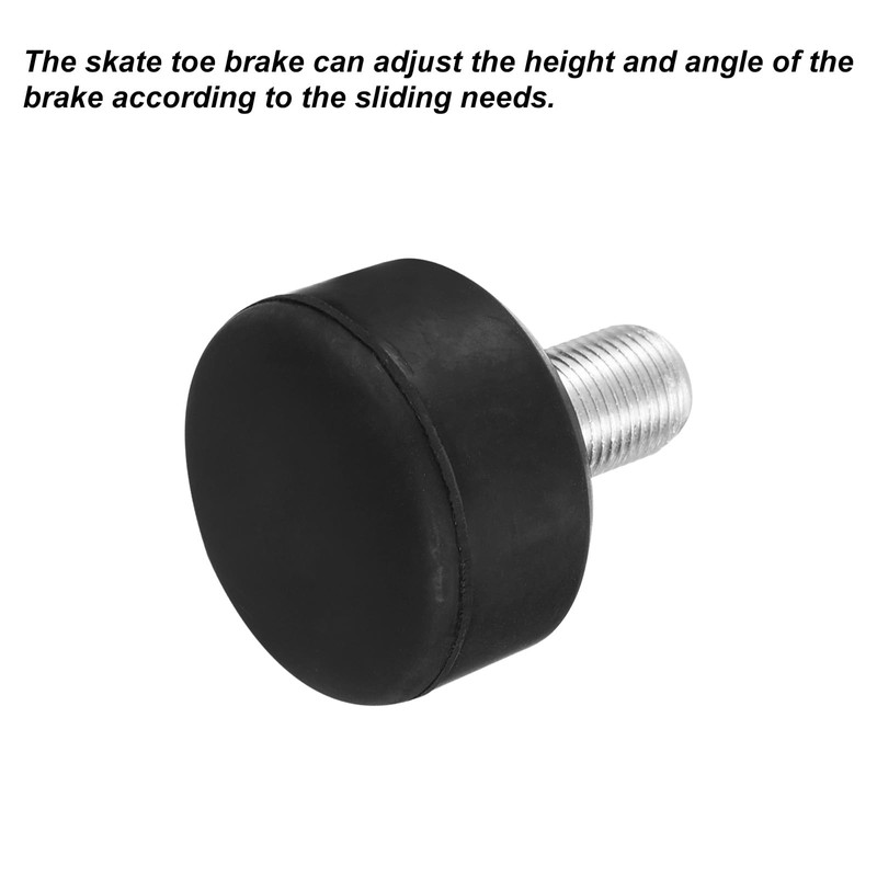 PATIKIL Roller Skate Toe Stops with 0.6'' Bolts, 1 Pair