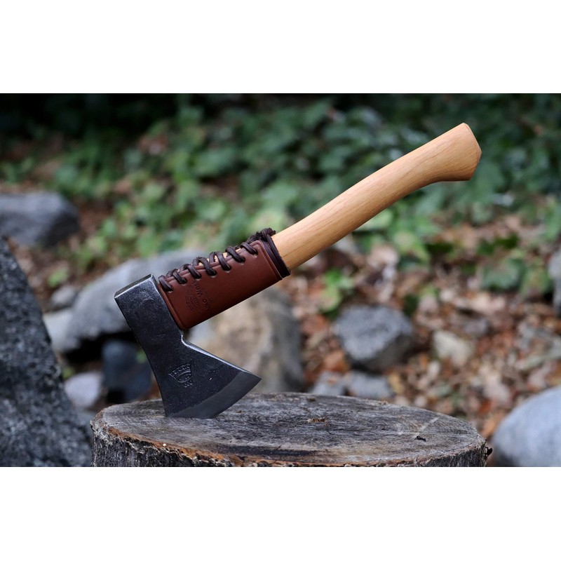 1844 Helko Werk Germany Leather Handle Guard - Hatchet Collar