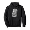 Moai Easter Island Stone Face Stoic Pullover Hoodie