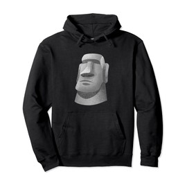 Moai Easter Island Stone Face Stoic Pullover Hoodie
