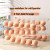 MEUPMEOP Egg Container for Refrigerator Clear Stackable Egg Holder for