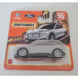 2023 Matchbox 2021 Ford Mustang Mach-E Grey 44/100 (Short Card) HLC84