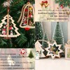 Christmas Ornaments Set of 7 Snowflakes Deer Belle Santa Claus