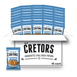 G.H. Cretors Cheese & Caramel Popcorn Mix (1 oz Bags – 40 Pack) Handcrafted Small Batch Popcorn, Gluten Free, Kosher, No Artificial Preservatives, Convenient Individual Bags