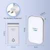 Aigostar doorbell, waterproof portable wireless bell set, doorbell kit, wireless
