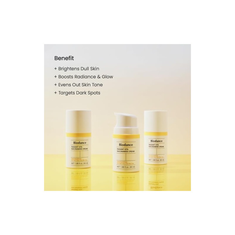 Biodance Radiant Vita Niacinamide Cream Brightening Dark Spot Correcting Hydrating