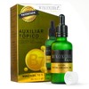Loción estimulante para cabello, barba y cejas, enriquecida con biotina, UNISEX - al 10%, presentación de 50 ml por botellas, incluye gotero