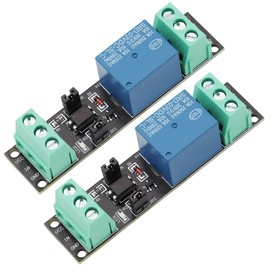 Heevhas 1 Channel 3V Relay Module with Optocoupler, Opto-Isolation, High Level Trigger, 1 Channel Relay Power Switch Module, Insulated Drive Control Module (Pack of 2)