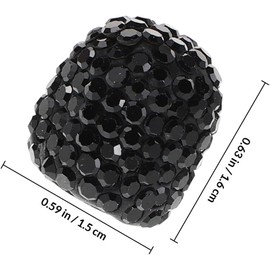 Tapones de Válvula de Neumáticos Decorativos Negros, 4 Unidades, Accesorios para Coches, Camiones y Motocicletas, Protección contra Polvo y Suciedad