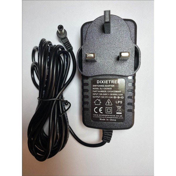 Replacement for SUNNY SWITCHING ADAPTER SYS1319-2412 12V 2.0A