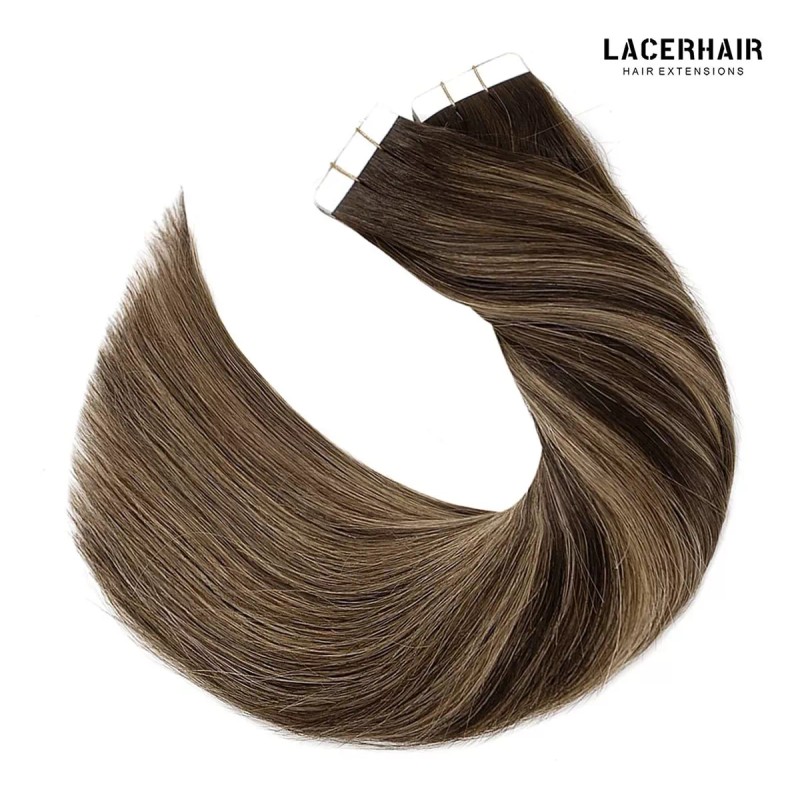 Lacer Extensiones Cabello Natural 50gr 14in Marrón Oscuro A Marrón