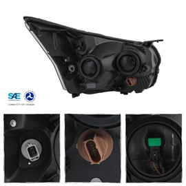 AKKON - Fit 2015-2024 Ford Transit T150 T250 T350 15-24 Halogen Type Headlight Headlamps OE Style Black Driver Left