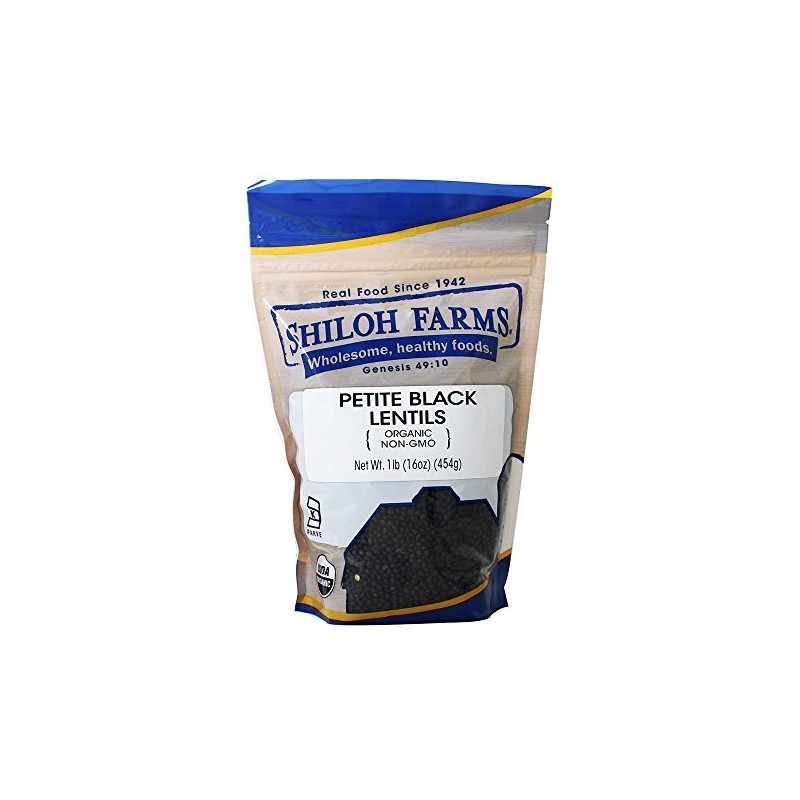 Shiloh Farms, Organic Petite Black Lentils, 16 Ounces