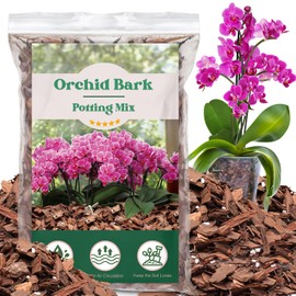 Orchid Potting Mix,Orchid Bark Potting Mix,4QT Natural Orchid Bark Potting Mix with Pine Bark & Perlite for Orchid Potting,Enhanced Drainage,Air Flow and Root Ventilation