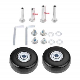 F-ber Suitcase Luggage Wheels Replacement Kit OD54mm ABEC 608zz Skate Inline Outdoor Skate Replacement, Set of (2) Wheels (OD:54 W:18 ID:6 Axles:30 & 35)