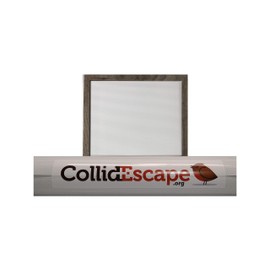 COLLIDESCAPE | White Bird Film (24" x 60" Sheet) | Use on Single Window or Cut for Multiple Windows & Doors | Bird Strike Prevention