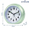 Atrium A240-13 Analogue Quartz Alarm Clock without Ticking with Light
