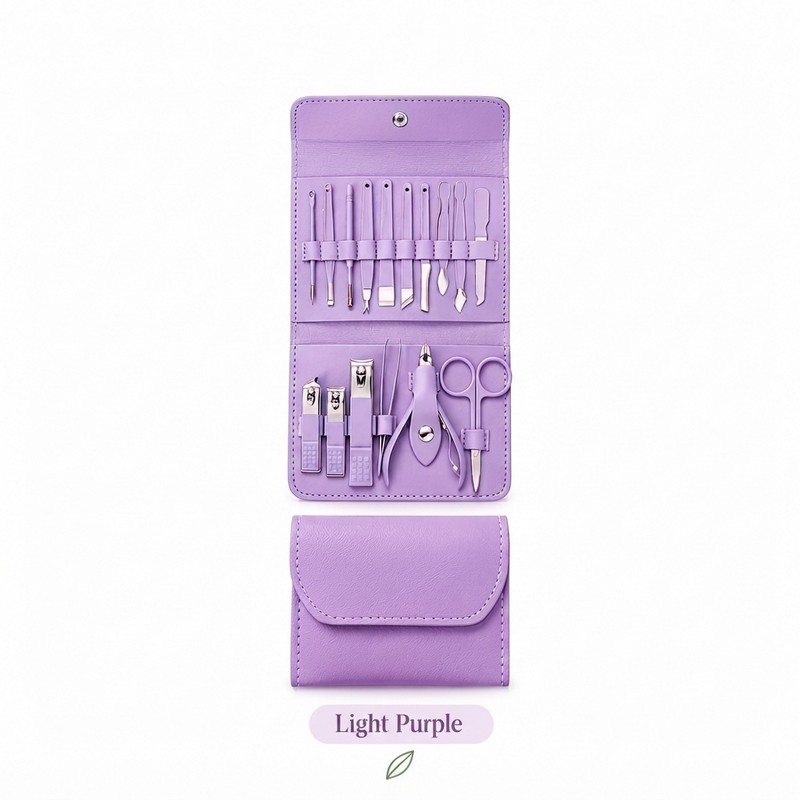 16-Piece Manicure Set with Travel Case, Professional Nail Clippers and