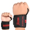 EVO Fitness Pair of 18” Deep Black Weight Lifting Wrist
