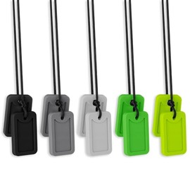 Collar sensorial masticable para niños, adolescentes y adultos. Juguete sensorial de silicona de grado alimenticio para autismo, TDAH y trastorno de ansiedad social (TSP). Reduce la inquietud