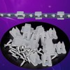30PCS Waterproof Neon Light Fixing Clamps Brackets LED Strip Mounting