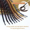PTERYBIRD Black Orange Heavy Duty Boot Laces,2 Pairs 3/16" Thick