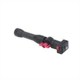 CS PRIORITY 1/4 Cold Shoe Quick Release Riding Extension Pole Aluminum Carbon Fiber Quick Release Mount Bracket 15mm Carbon Fiber Tube Compatible with Action Cameras (1 4 Quick Release 136mm)