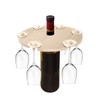 Wooden Wine Glass Drying Rack and Bottle Holder Wine Storage
