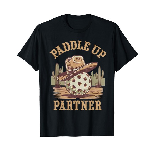 Paddle Up Partner Funny Pickleball Paddleball Lover T-Shirt