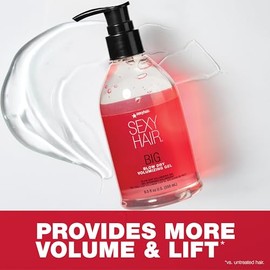SexyHair Big Blow Dry Volumizing Gel, 250 ml | Gel voluminizador con fijación | Resistencia a la humedad hasta 72 h | Todo tipo de cabello