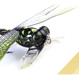 OriGlam Life-like Dragonfly Baits Topwater Fishing Dragonfly Simulation Bait, Dragonfly Fly Fishing Bait Topwater Lures Fishing Hook for Trout Bass Perch