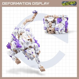 52TOYS INFINITYBOX IB-03 BAIHU Deformation Toys Action Figure, Converting Toys in Mecha and Cube, Perfect Birthday Party Gift for Teens and Adults
