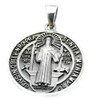 Silver One 925 Silver Saint Benedict Medal Pendant Top, Men’s