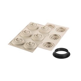 Silikomart - KIT MINI TARTE TWIST - SET FÜR TARTEN Mini tarte Twist, Metall